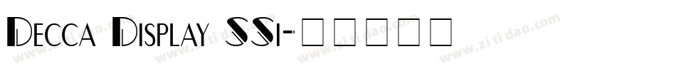 Decca Display SSi字体转换